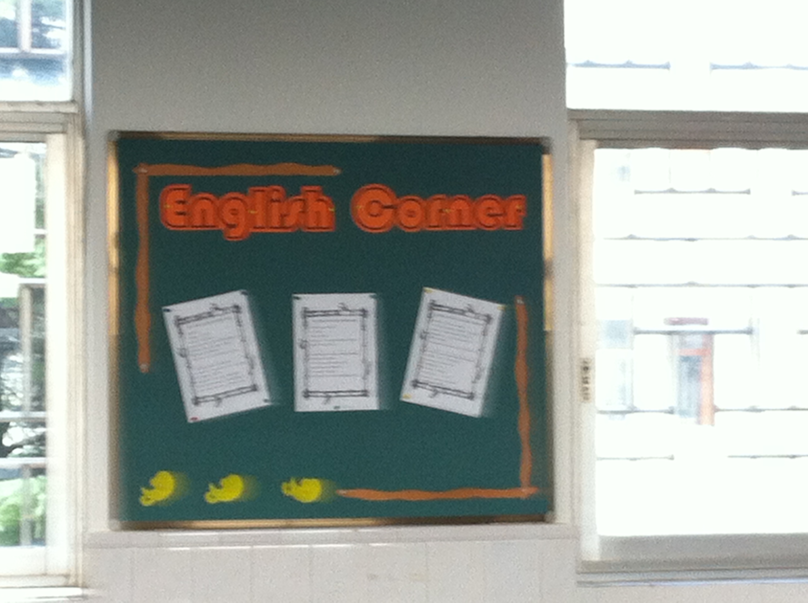 五年级英语角图片